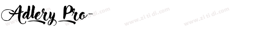 Adlery Pro字体转换